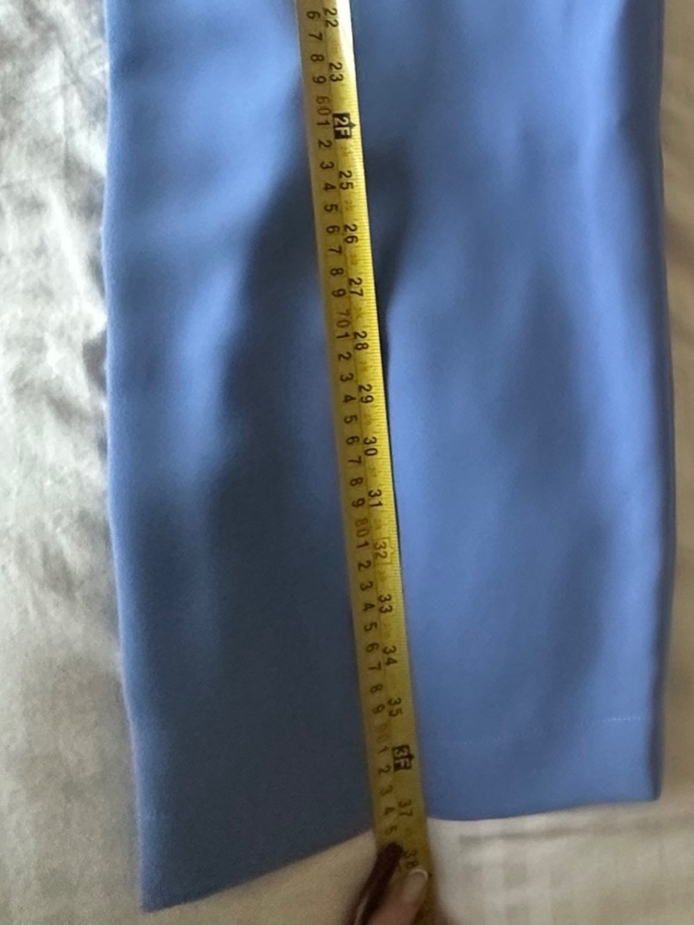 Stunning Custom-Made Blue Crepe Jumpsuit — Size XS - Picture 16 of 16